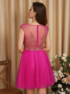 A-Line Lace Appliques Sweetheart Short Evening Dresses by misshow.com