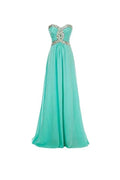 A-line Long Chiffon Prom Dress Evening Gown Crystal Beaded PG250 by pgmdress