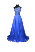 A-line One Shoulder Chiffon Prom/Evening Dresses PG260 by pgmdress