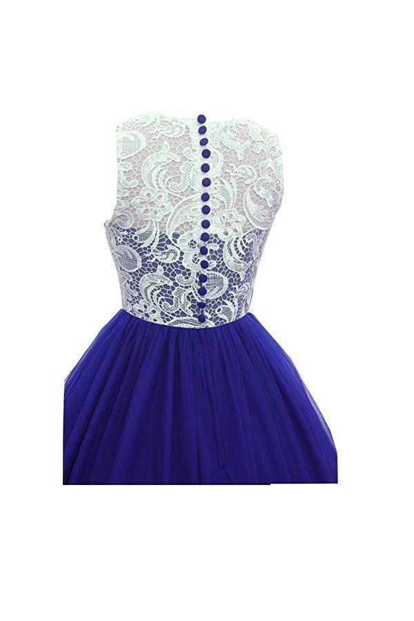 A-line Prom Dress lace bridesmaid long evening gowns PG246 by pgmdress
