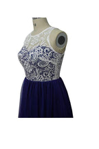 A-line Prom Dress lace bridesmaid long evening gowns PG246 by pgmdress