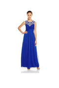 A-line Royal Blue Beading Long Prom Dress Evening Dress PG270 by pgmdress