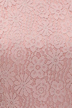 A-line Sleeveless Halter Long Lace Chiffon Bridesmaid Dress by misshow.com