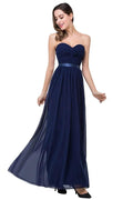 A-line Strapless Chiffon Bridesmaid Dress with Draped by misshow.com