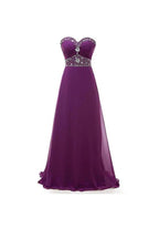 A-line Sweetheart Chiffon Long Prom Dresses Evening Dresses PG249 by pgmdress