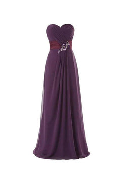 A-Line Sweetheart Floor-length Bridesmaid/Prom Dress With Ruffles BD020 by pgmdress