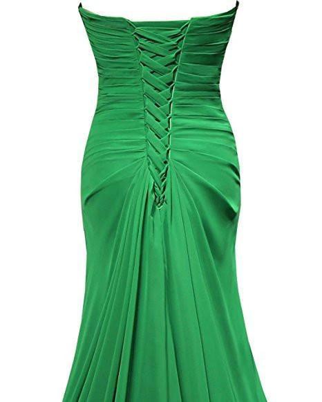 A-line Sweetheart Floor Length Chiffon Bridesmaid Dresses BD021 by pgmdress