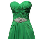 A-line Sweetheart Floor Length Chiffon Bridesmaid Dresses BD021 by pgmdress