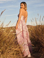 Delice | A-Line Sweetheart Floral Printed Long Prom Dresses by Kissprom