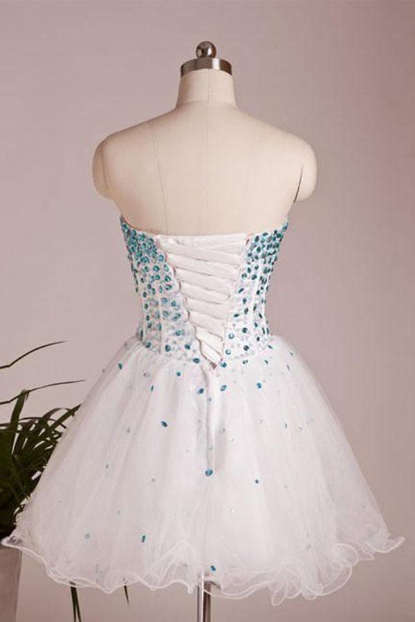 A Line Sweetheart Neck Short Prom Dresses Short Homecoming Dresses  PD157 Main Image