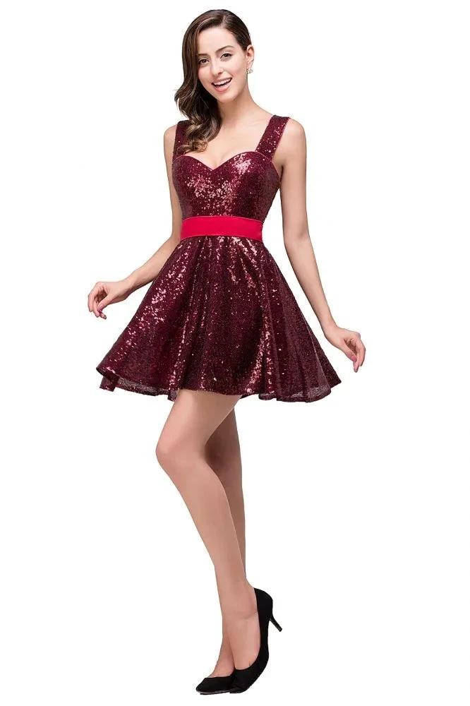 A-line Sweetheart sequins Prom Dress by misshow.com