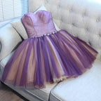 A-line Sweetheart Tulle Pretty Homecoming Dresses Mini Prom Dress PD391 by pgmdress