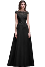 A-line Tulle Lace Appliques Floor-Length Prom Dress by misshow.com