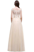 A-line Tulle Lace Appliques Floor-Length Prom Dress by misshow.com