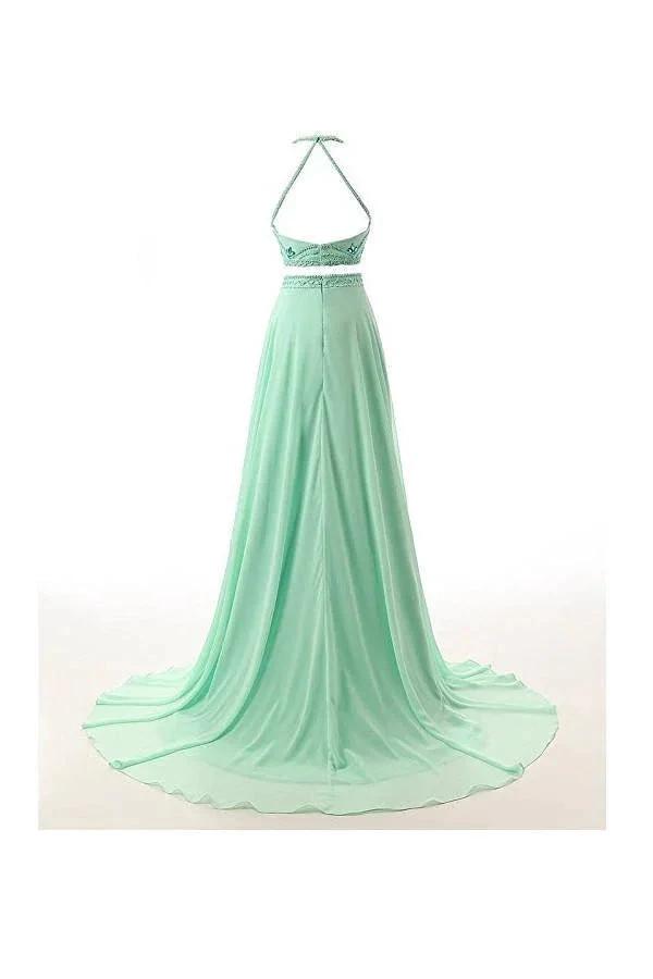 A-line Two Pieces Chiffon Prom Dresses Evening Dresses PG261 by pgmdress