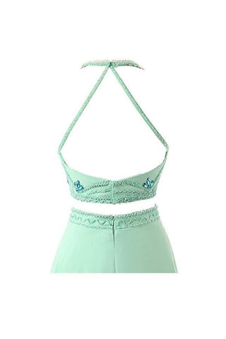 A-Linie Zweiteiler Chiffon Ballkleider Abendkleider PG261