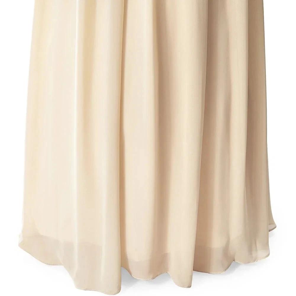 A-line V-neck Sequined Chiffon Party Dress by misshow.com