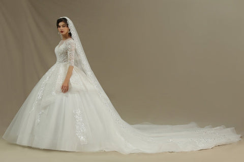 A-Linien-Brautkleid | Brautkleider mit Ärmeln