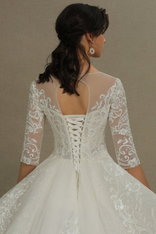 A-Linien-Brautkleid | Brautkleider mit Ärmeln