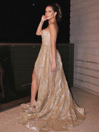 A-Line/Elegant One-Shoulder Sleeveless Ruched Prom Dresses by misshow.com