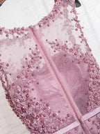 A-Line/Elegant Sleeveless Scoop Floor-Length Tulle Beading Prom Dresses by misshow.com
