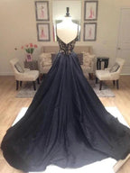 A-Line/Elegant V-neck Sleeveless Taffeta Prom Dresses by misshow.com