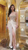 Sexy Sleeveless White Evening Dress,Formal Gown Y1245 by simplepromdress