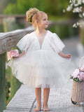 Enchanted Garden Fairy Elegant Tulle Toddler Flower Girl Dress - photo 3