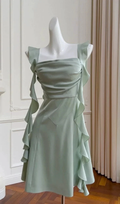 Simple A Line Homecoming Dress Satin Mini Prom Party Dress Y7575 by simplepromdress