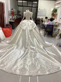H-26010 Crystal Embroidered Ball Gown Wedding Dress (ZD17544)