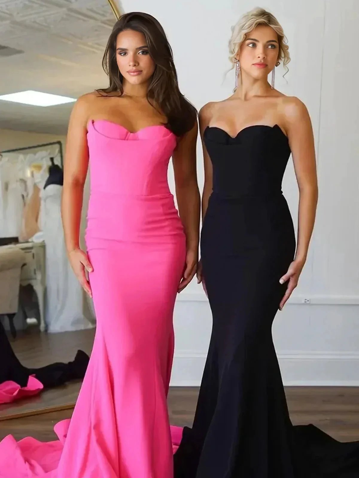 Aetherion | Strapless Mermaid Long Prom Dress with Slit by KissProm