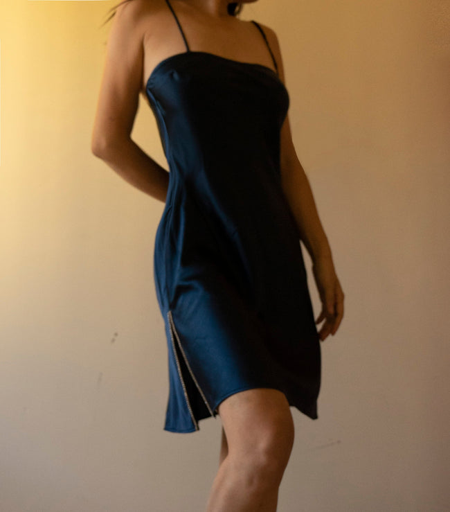 100% Mulberry Silk Rula Mini Dress Main Image