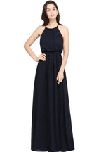 Amazing A-Line Scoop Sleeveless Chiffon Bridesmaid Dress by misshow.com