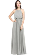 Amazing A-Line Scoop Sleeveless Chiffon Bridesmaid Dress by misshow.com