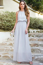 Amazing A-Line Scoop Sleeveless Chiffon Bridesmaid Dress by misshow.com