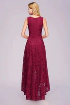 Amazing A-Line V-Neck Sleeveless Lace Bridesmaid Dress by misshow.com