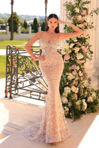 Amazing Long Mermaid Spaghetti Straps Lace Beading Sleeveless Prom Dress by misshow.com