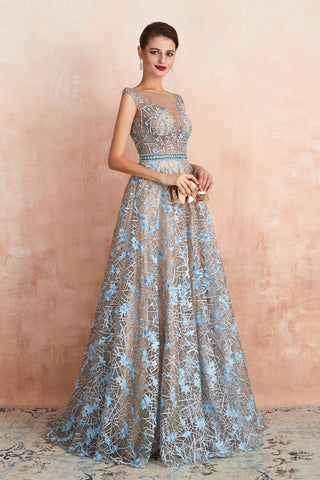 Erstaunliches ärmelloses A-Linien-Abend-Swing-Kleid mit Blumenmuster für Hochzeiten und Partys