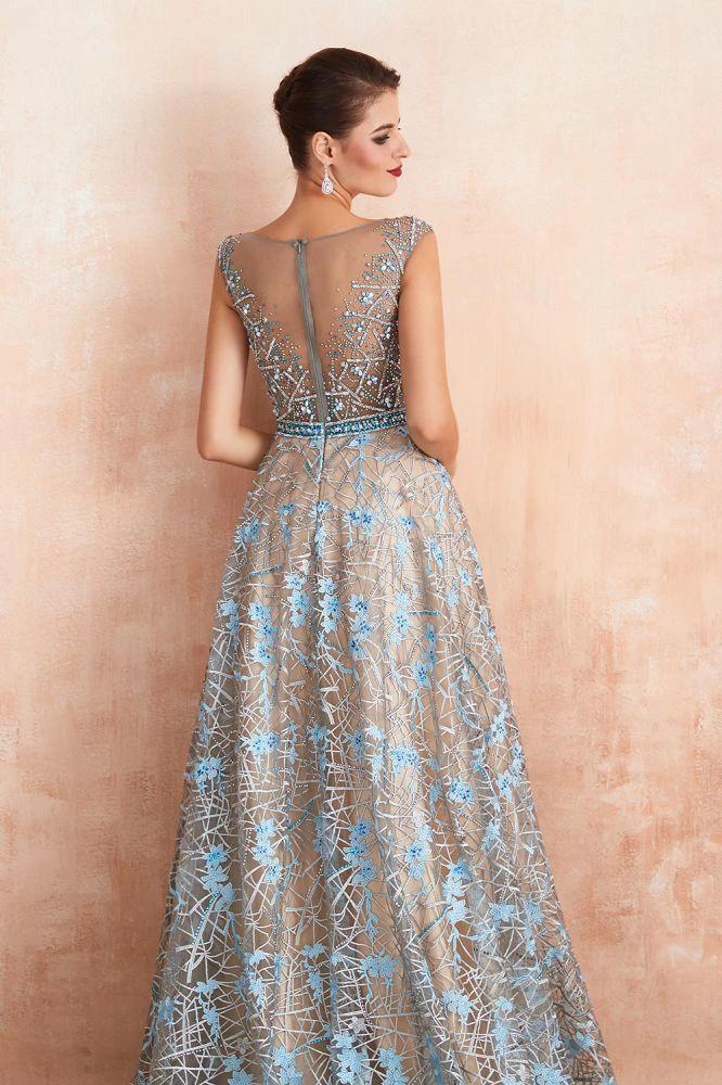 Amazing Sleeveless aline Evening Swing Dress Floral Wedding Party Dress by misshow.com