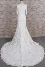 Awesome Appliques Court Train Mermaid Elegant Wedding Dresses by misshow.com
