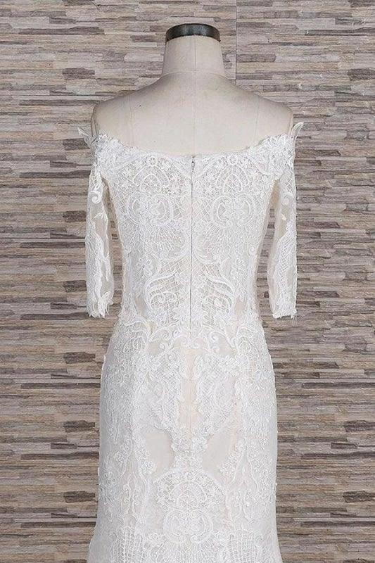 Awesome Appliques Court Train Mermaid Elegant Wedding Dresses by misshow.com