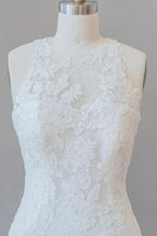 Awesome Illusion Lace Mermaid Elegant Wedding Dresses by misshow.com