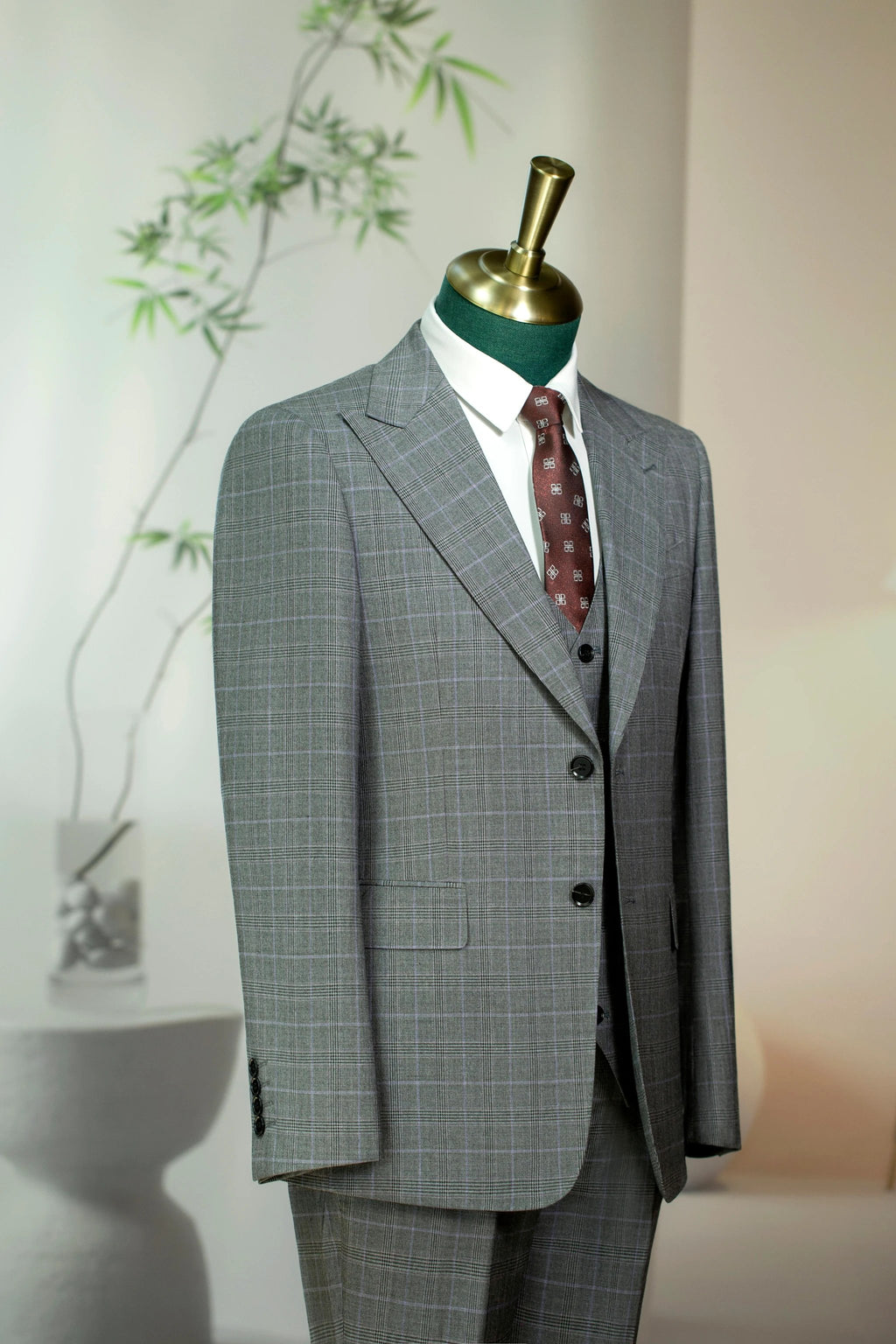 Diberon Men's Wedding Dress Business Formal Three-piece Slim Groomsman Groom Wedding Dress 921468 by 男装