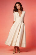 2025 Wedding Dress Half Sleeves Vintage Bridal Gown by NumberSea OFFICIAL STORE