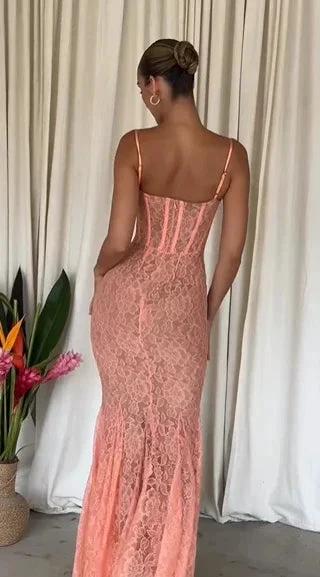 Sexy Lace Mermaid Prom Dress Long Evening Gown Y7693 by simplepromdress