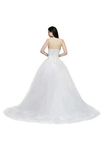Ball Gown Lace Sweetheart Tulle Wedding Dress by misshow.com
