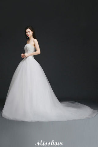 Ballkleid Spitze Herzausschnitt Tüll Brautkleid