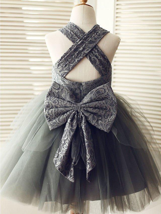Ball Gown Lace Tulle Wedding Birthday Pageant Flower Girl Dresses - photo 2