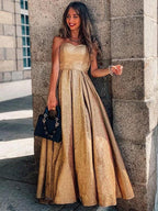 Ball Gown Ruffles Sleeveless Sequins Sweetheart Prom Dresses by misshow.com