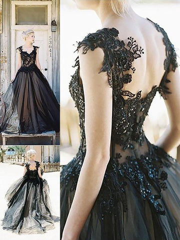 Duchesse-Linie Ärmellos Herzausschnitt Spitze Tüll Ballkleider